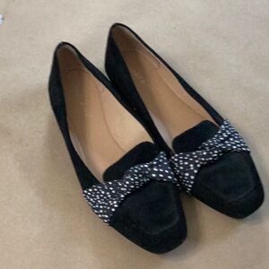 VIOLET & RED LEATHER SUEDE “ISLAND” FLATS